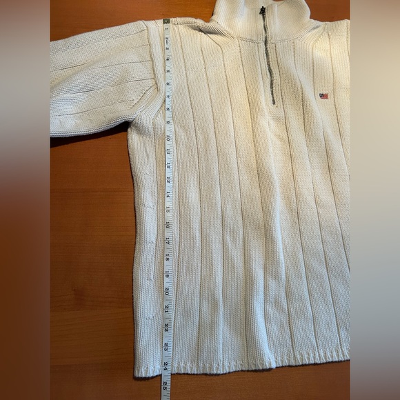 Men’s Polo Jeans Co 1/4 Zip Pullover Cotton Sweater - Picture 6 of 8